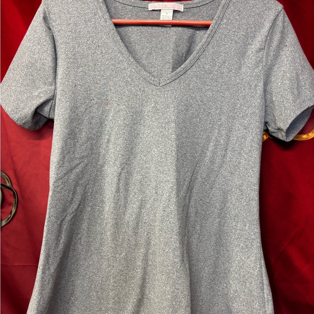 Classic Heather Gray V-Neck Women's Tee